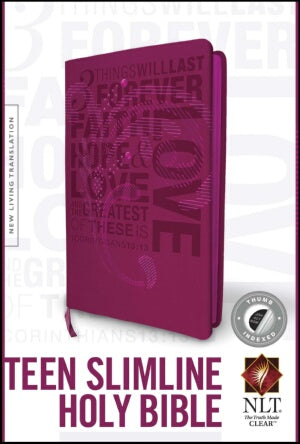 NLT2 Teen Slimline Bible/1 Corinthians 13-Hot Pink