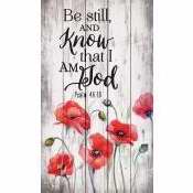 Rustic Amish Pallet-Be Still And Know (14 x 24)