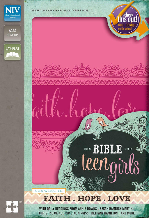 NIV Bible For Teen Girls-Pink Duo-Tone