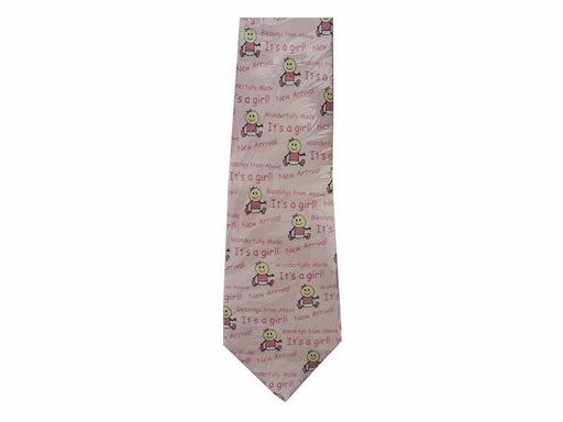 Tie-It's A Girl!-Pink (100% Silk)