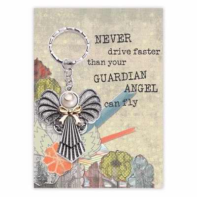 Key Ring-Guardian Angel-Peace (Carded)