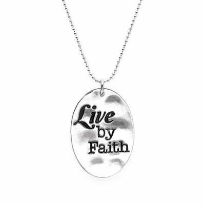 Necklace-Words To Live By-Live By Faith