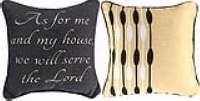 Pillow-Gold Love Inspirations-As For Me And My House (12.5 x 12.5)
