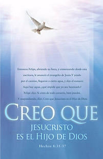 Span-Bulletin-Baptism: I Believe (Creo Que) (Acts 8:35-37) (Pack Of 100) (Pkg-100)