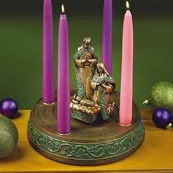 Advent Wreath-Holy Family w/Candles