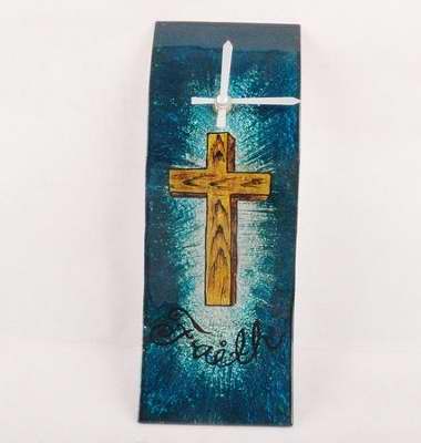 Clock-Cozenza Collection-Faith Cross (11.5")