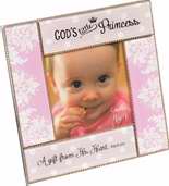 Frame-God's Little Princess-Pink (Holds 4 x 4 Photo)
