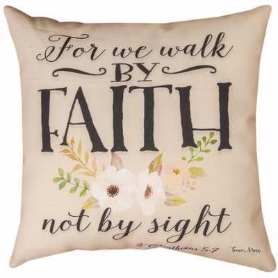 Pillow-For We Walk-Indoor/Outoor Climaweave (18 x 18)