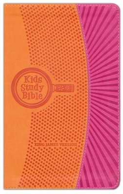 KJV Kids Study Bible-Orange/Pink FlexiSoft