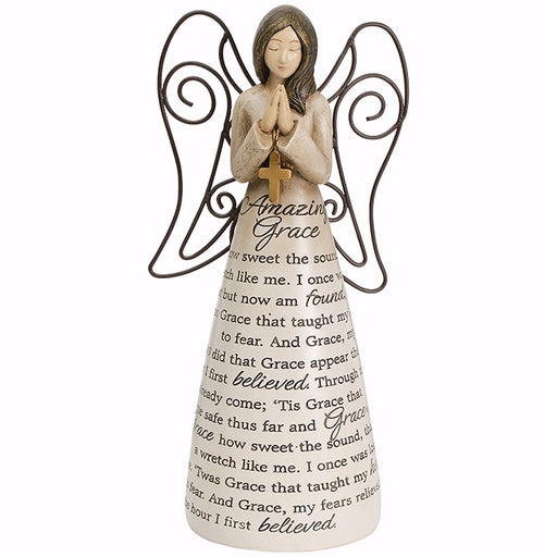 Figurine-Sonnet Angel-Amazing Grace (9.5" x 4.5" x 3")