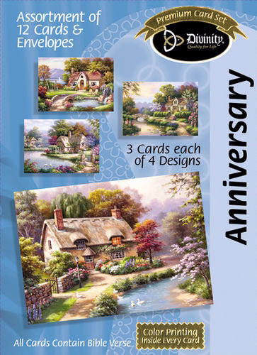 Card-Boxed-Anniversary-Cottages (Box Of 12)