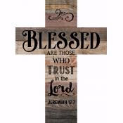 Wall Cross-Blessed-Lath (10 x 13.5)