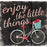 Wall Decor-Pallet-Enjoy The Little Things/Bicycle (10.5 x 10)