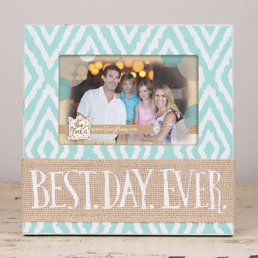 Frame-Burlap-Best. Day. Ever. (8.5 x 8.5) (Holds 4 x 6 Photo)