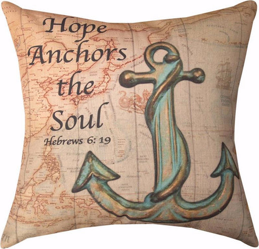 Pillow-Hope Anchors The Soul (18 x 18)