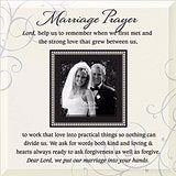 Frame-Artisan Glass-Marriage Prayer (Easel Backed) (12 x 12) (Holds 4x4 Photo)