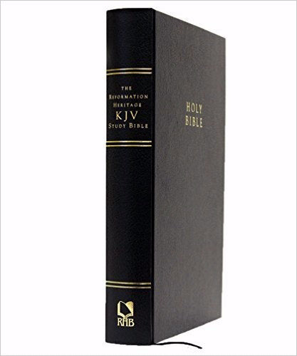 KJV Reformation Heritage Study Bible/Large Print-Black Hardcover