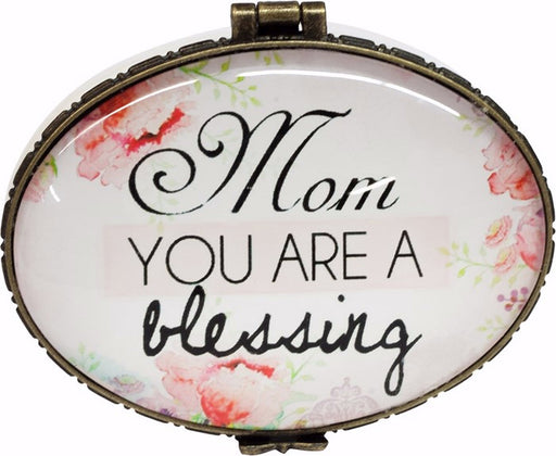 Keepsake Box-Mom, You Are A Blessing (Oval) (2.5 x 2)