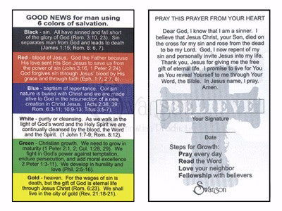 I Believe Salvation Card (Pack Of 100) (Pkg-100)