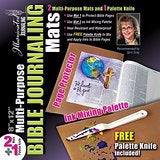 Journaling Mats-2 In 1 Multi Purpose w/Free Palette Knife (2 Sheets) (Pkg-3)