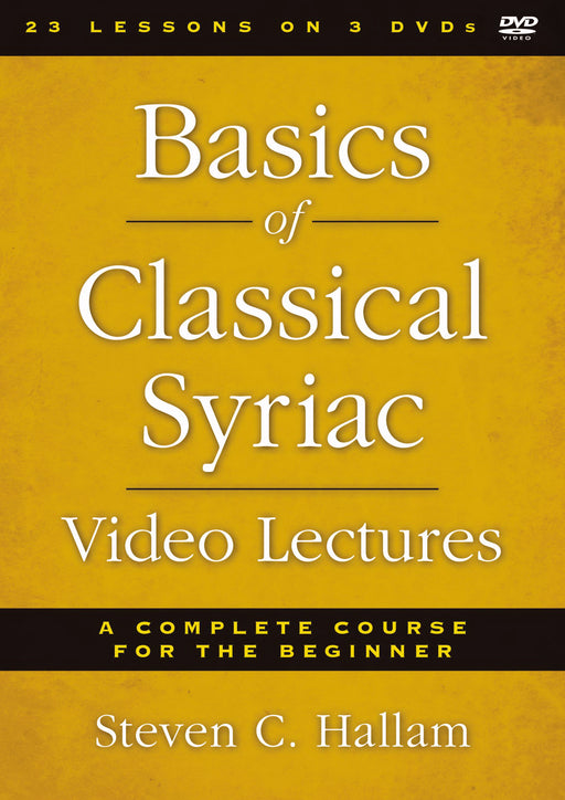 DVD-Basics Of Classical Syriac Video Lectures