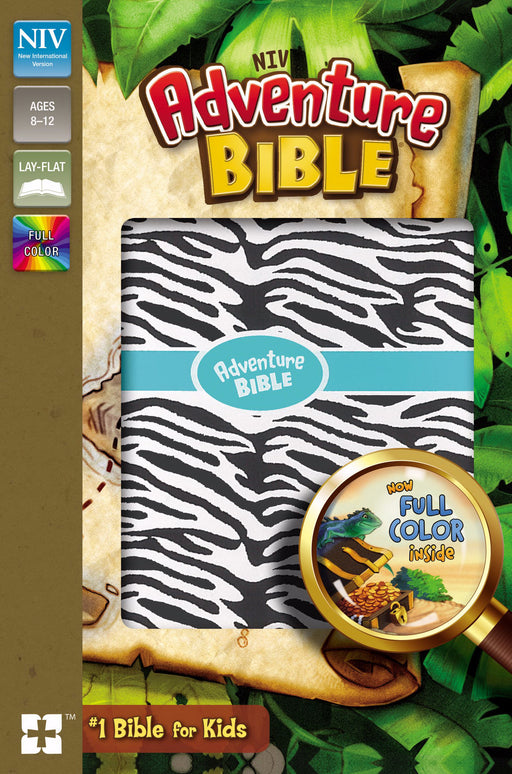 NIV Adventure Bible (Full Color)-Zebra Print Leathersoft