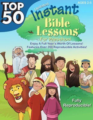 Top 50 Instant Bible Lessons For Preschoolers
