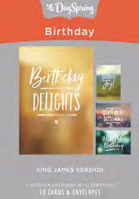 Card-Boxed-Birthday-Simply Stated (Box Of 12) (Pkg-12)