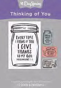 Card-Boxed-Thinking Of You-Jars (Box Of 12) (Pkg-12)