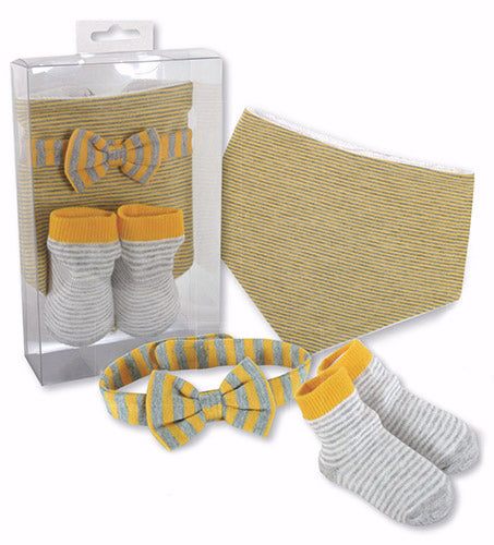 Baby Gift Set-Bow Tie/Socks/Bandana Bib-Boy