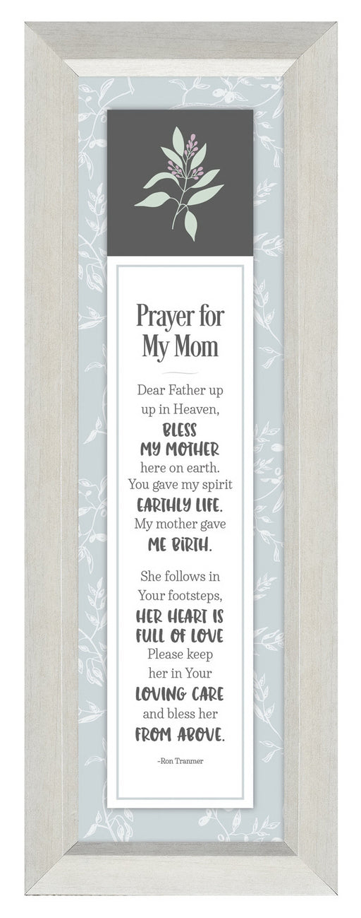 Plaque-Style Line-Prayer For My Mom (4 x 14)