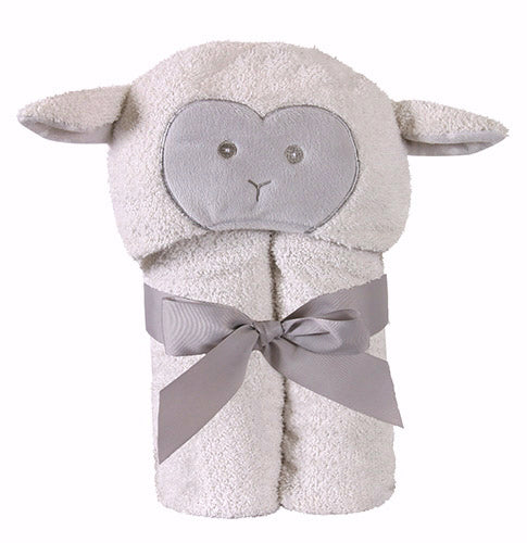 Hooded Bath Towel-Lamb