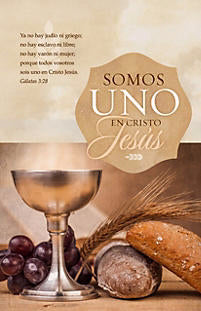 Span-Bulletin-Communion: One In Christ Jesus (Somos Uno En Cristo Jesu00fas) (Pack Of 100)  (Pkg-100)