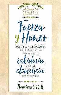 Span-Bulletin-Celebrating Mothers: Strength And Honour (Proverbs 31:25-26) (Pack Of 100) (Pkg-100)