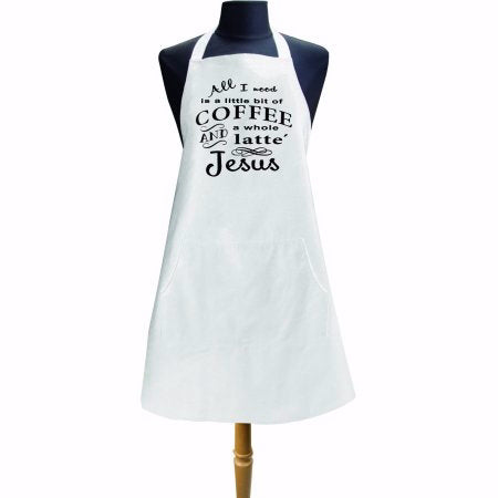 Apron-Women's-Coffee & Jesus (28 x 33)
