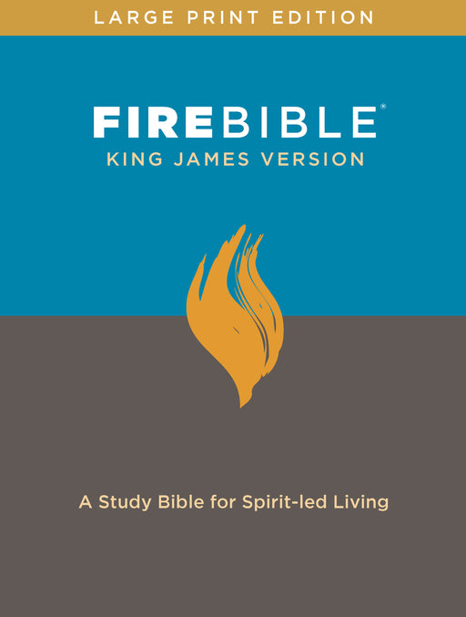 KJV Fire Bible/Large Print-Black Bonded Leather