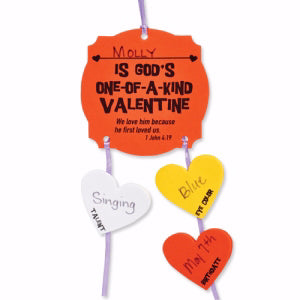 Foam Activity Kit-You Are God's One-Of-A-Kind Valentine Picture Frame