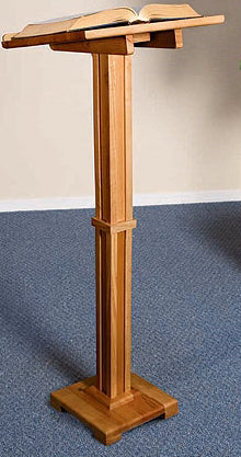 Lectern-Standing-Pecan Stain