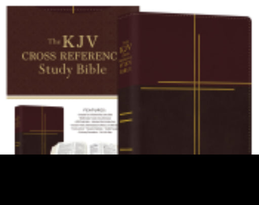 KJV Cross Reference Study Bible/Compact-Mahogany Cross Softcover