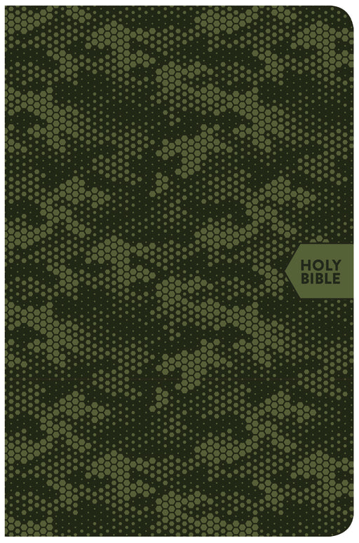 CSB On-The-Go Bible-Green Camouflage LeatherTouch (Oct)