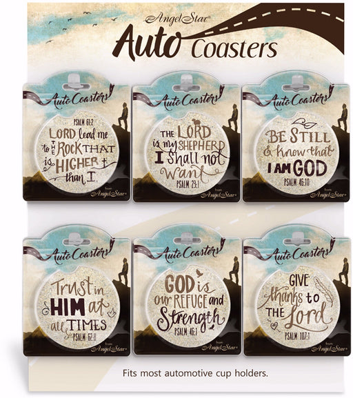 Auto Coaster Assortment-Psalms (24 Pcs)  (Pkg-24)