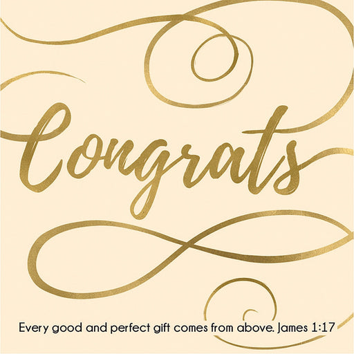 Cards-Gift-Congrats! (James 1:17) (3" X 3")