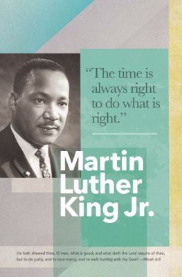 Bulletin-Martin Luther King Jr./Time Is Right (Micah 6:8 KJV) (Pack Of 100)  (Pkg-100)