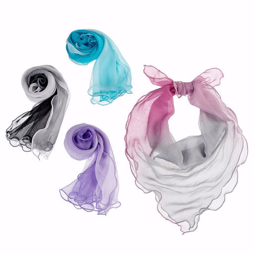 Scarf-Ombre Color Square-Assortment (Pack of 4) (Pkg-4)