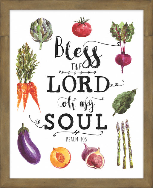 Framed Plaque-Bless The Lord (Farmers Market Collection) (18 x 22)