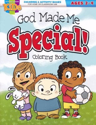 God Made Me Special Coloring Activity Book (Ages 2-4)