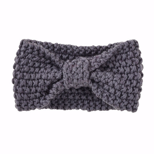 Baby-Knit Headband-Gray