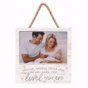 Jute Hanging Photo Frame-How Loved You Are (7 x 7)
