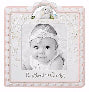 Photo Frame-Baptized In Christ-Pink (Holds 4 x 4 Photo)