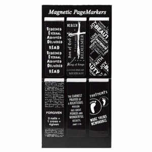 Bkmrk-Magnetic Pagemarker-Black & White-Set/6